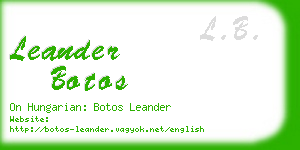 leander botos business card